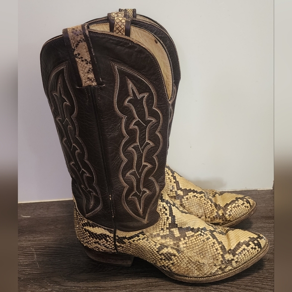 Hondo Other - Vintage Hondo Boots, Snakeskin And Leather Style 8884